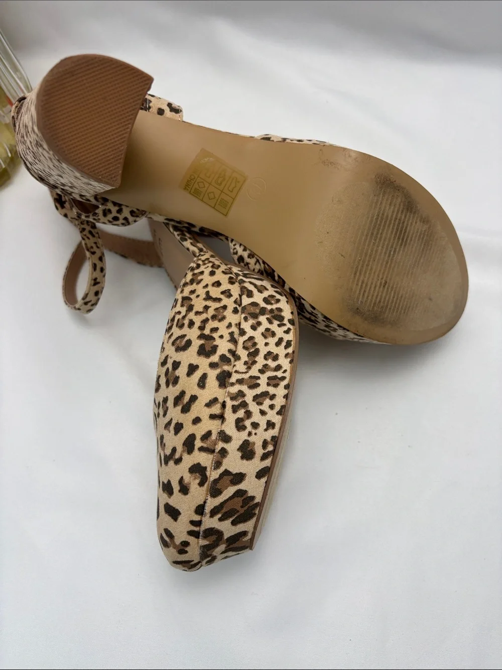 Jouree Collection Leopard Print Platform Slingback Heels‎ - Women’s 7.5 #353